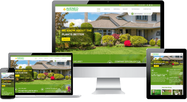 landscaping website design